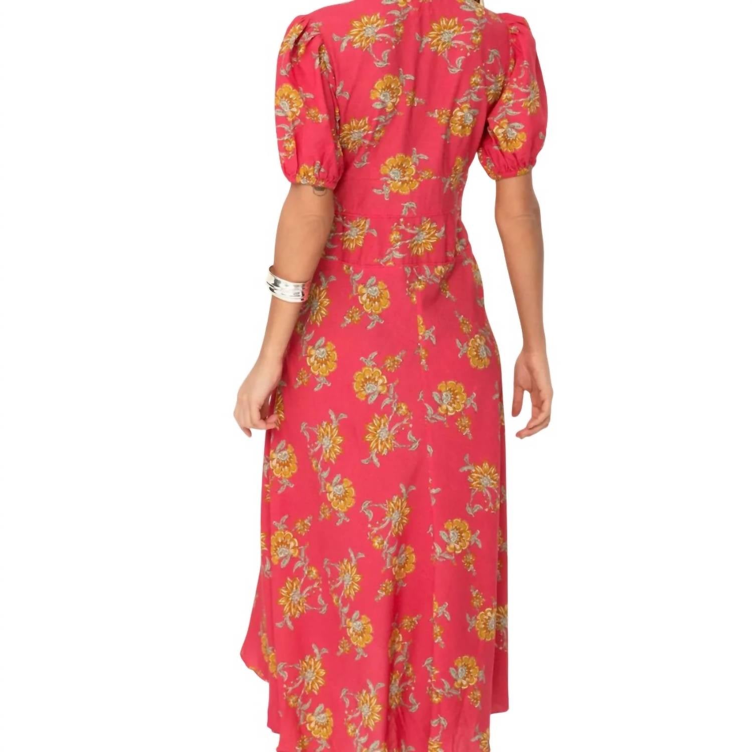 Sonmer - V-neck Poppy Dress