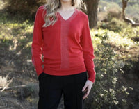 Marble - V-neck Long Sleeve Sweater