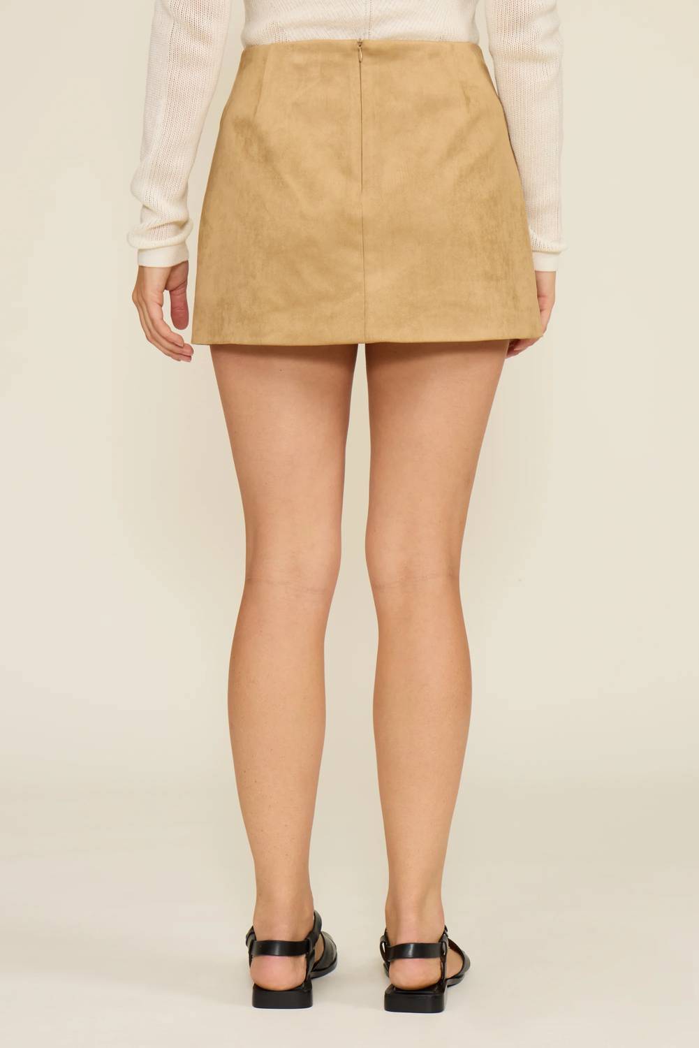 Lucy Paris - Women's Nia Faux Suede Mini Skirt
