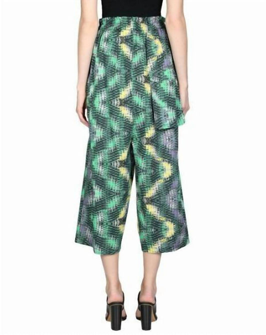 M Missoni - Women's Printed High Waist Oversized Casual Pant