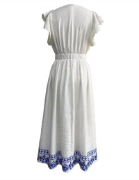 Moon River - Women's Border Print Dress