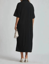 Dear Scarlett - Relaxed Fit Ribbed Maxi Dress