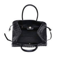 Urban Expressions - Women's Rhonda Woven Vegan Leather Tote Bag