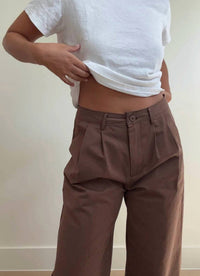 Et Clet Kalli Relaxed Fit Trousers in brown - women's pants - view 4