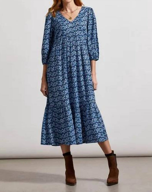 Tribal - PUFF-SLEEVE SHIFT DRESS