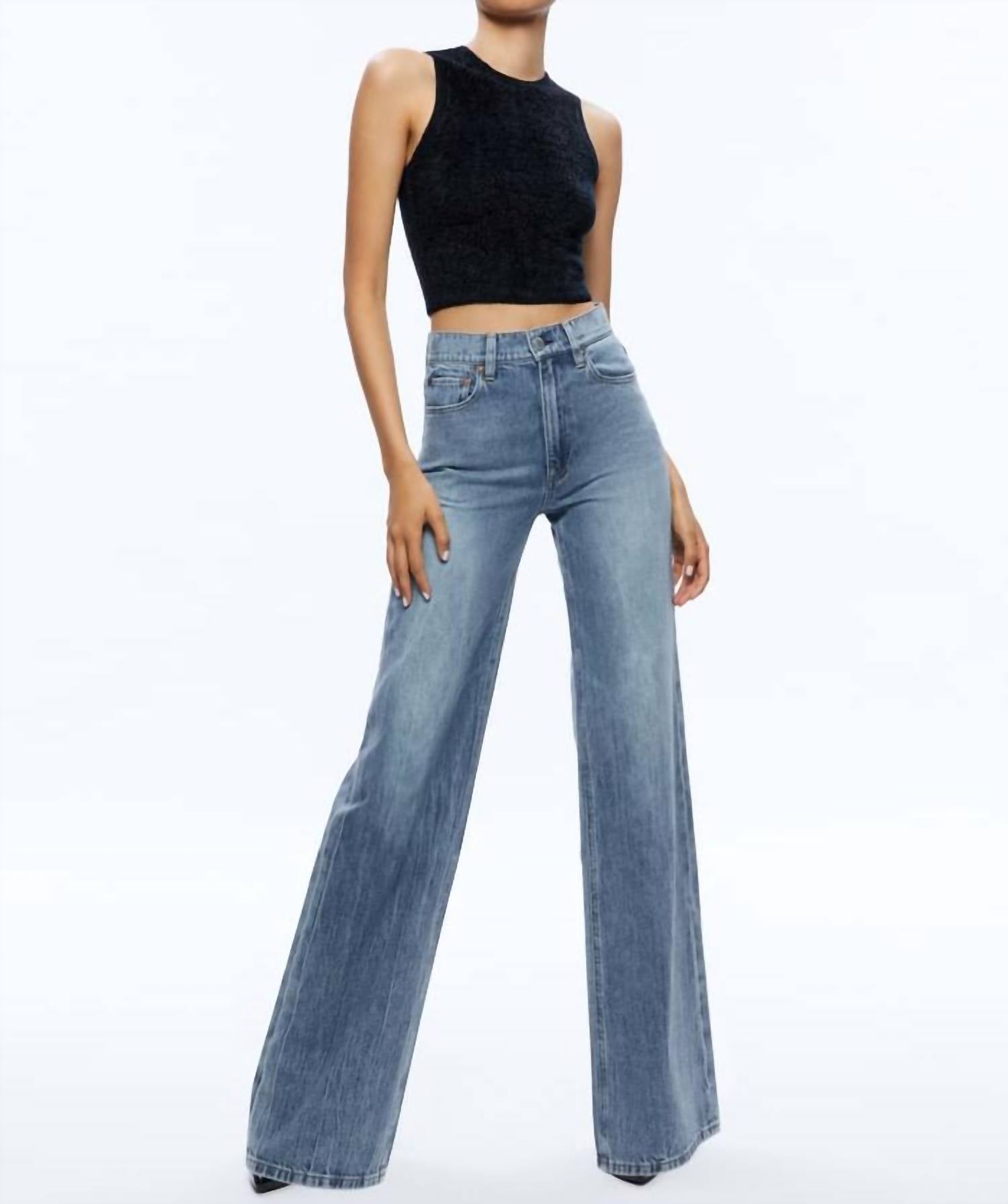Alice + Olivia - Amity Sleeveless Cropped Tank