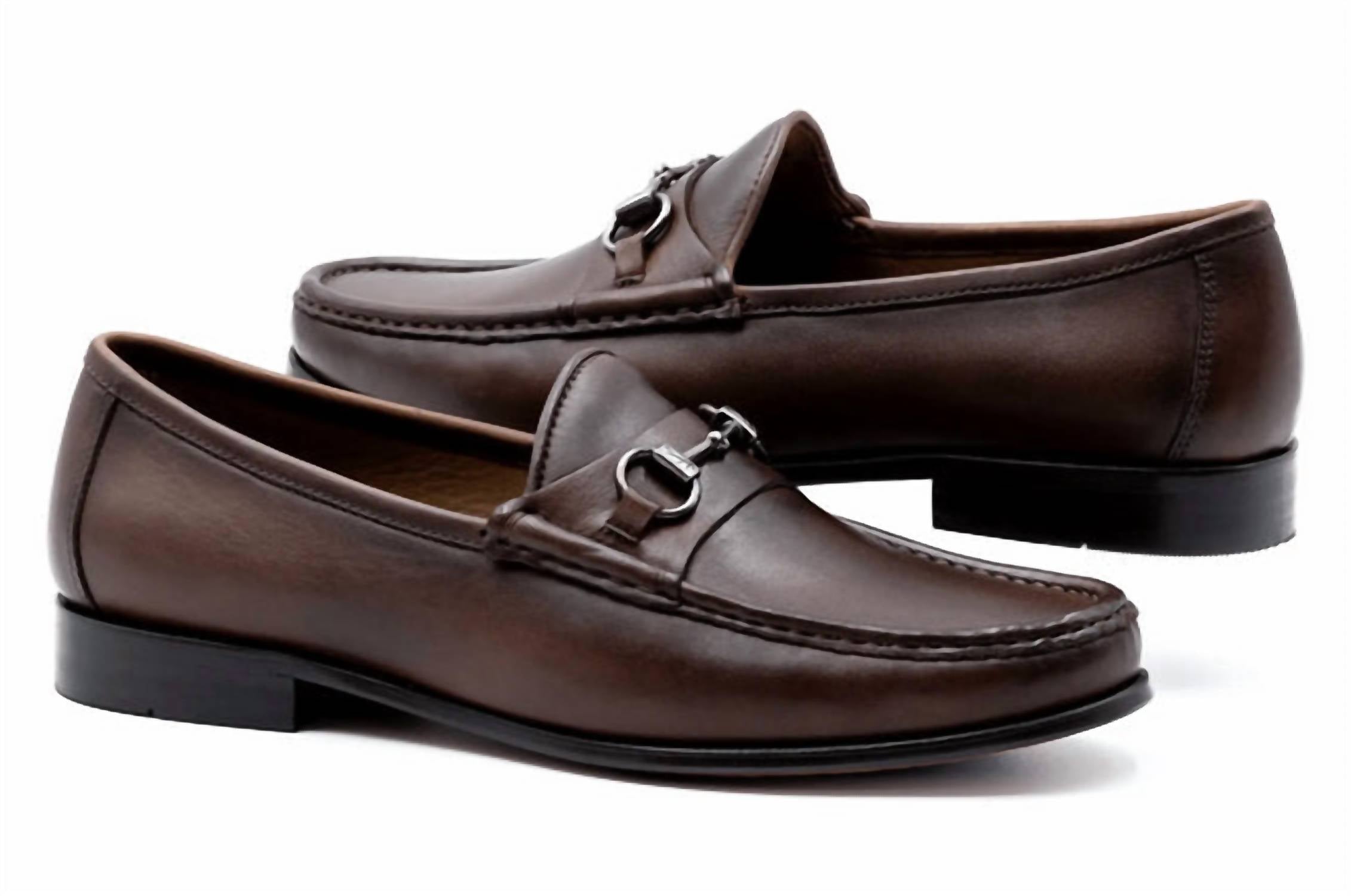 Martin Dingman - Men's Bermuda Braid Bit Loafers