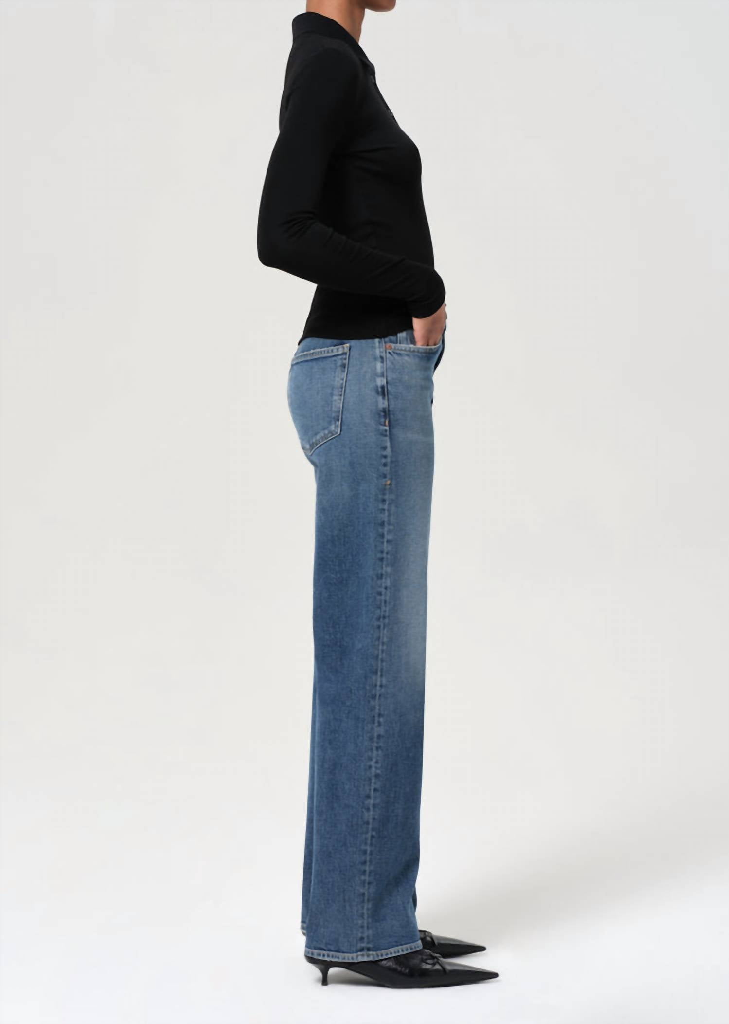 Agolde - Harper Mid Rise Relaxed Straight Jean
