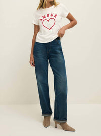 Z Supply Amour Tourist Tee in sea salt - women's t-shirt - view 4