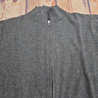 F/X Fusion Men's Core Long Sleeve Full Zip Top in charcoal - men's shirt - detail view