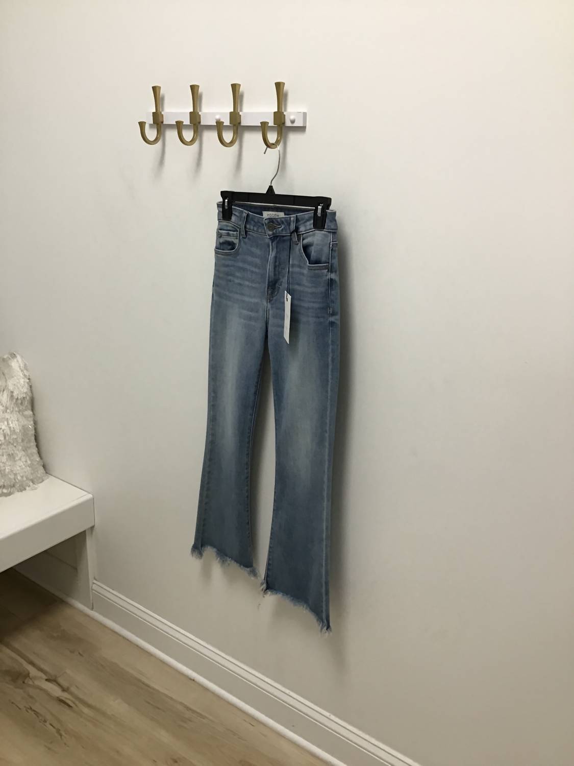 Hidden - happi high rise cropped flare jeans