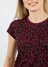 Goldie - Leopard Fauve Ringer Tee