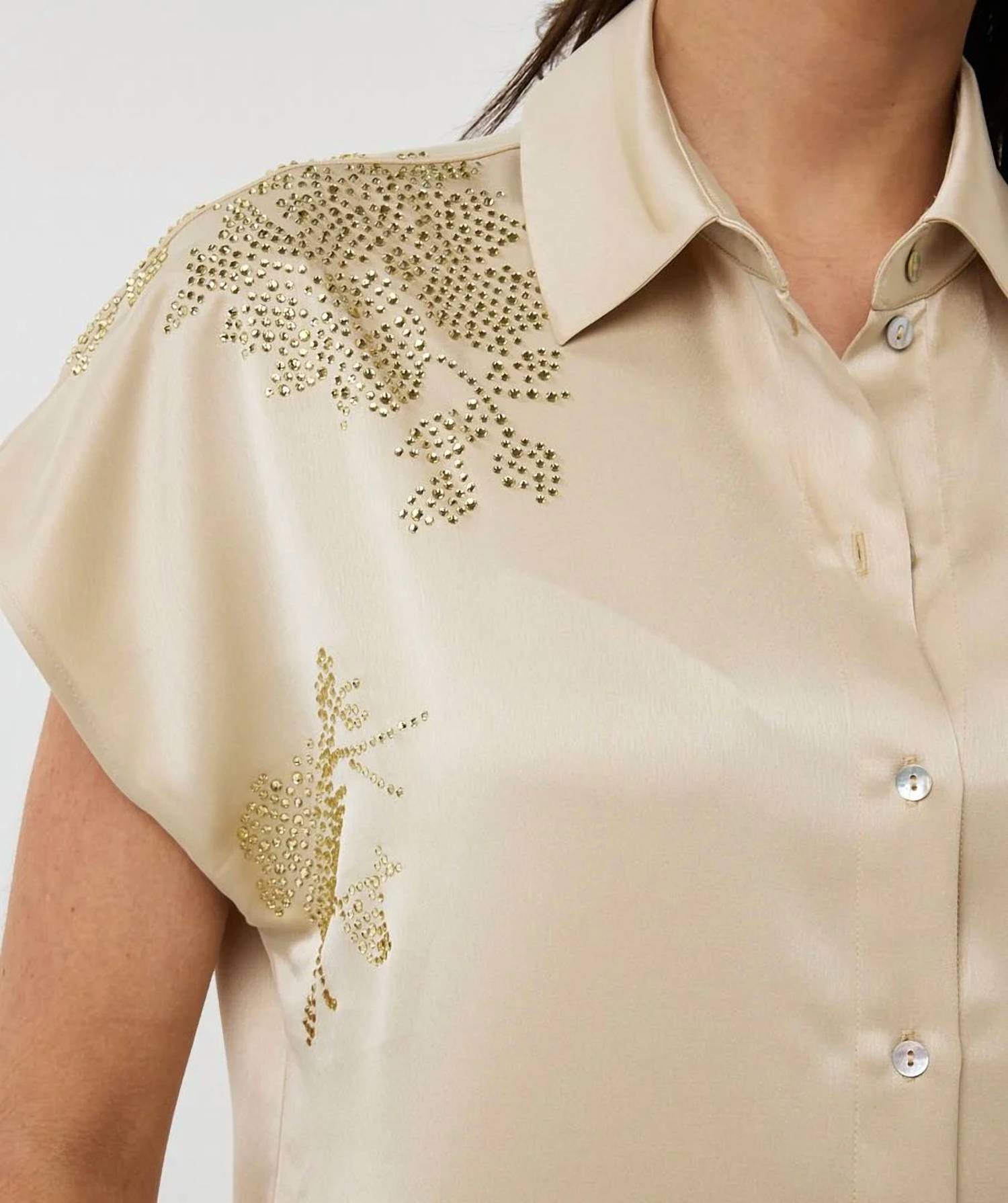 Esqualo - Signe Sequins Batwing Blouse