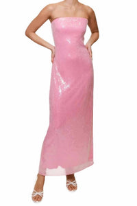 Hutch - Women's Bodycon Skirt Back Slit Column Sheath Gown Dress