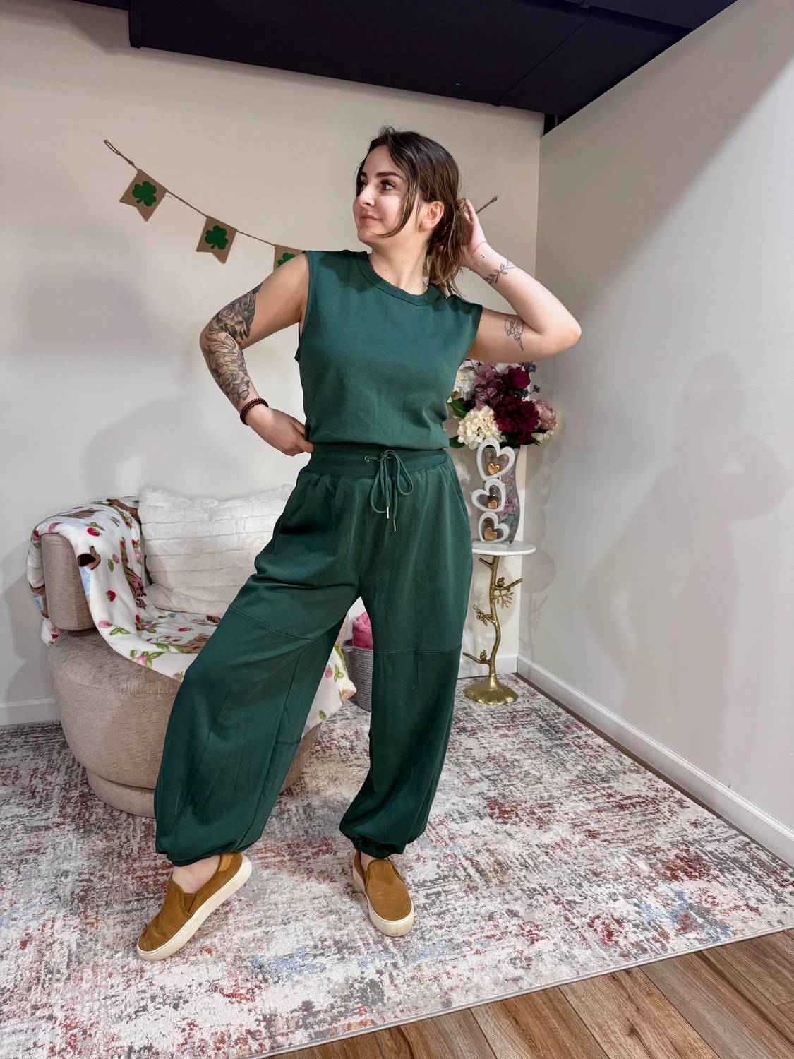 Bluivy - Nikki Sleeveless Drawstring Waist Jumpsuit