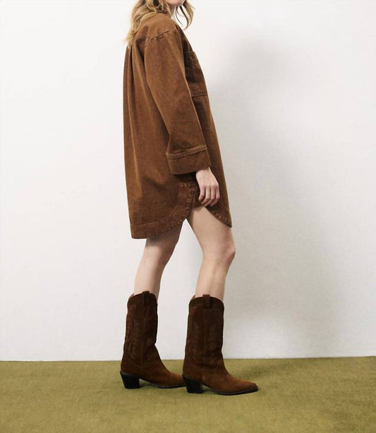 Frnch - Domitille Buttoned Shirt Mini Dress