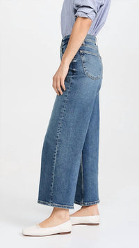 Re/Done - High Rise Wide Leg Crop Jeans