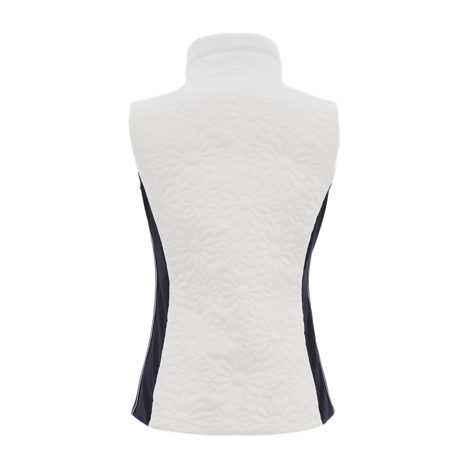 DOLCEZZA Women's Gilet Vest in white navy - women's jacket - view 4