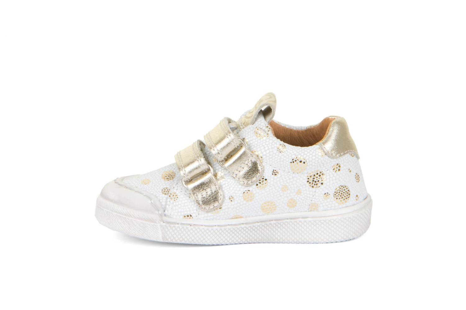 Froddo Girls Rosario Velcro Shoes in gold - kids' sneaker - detail view