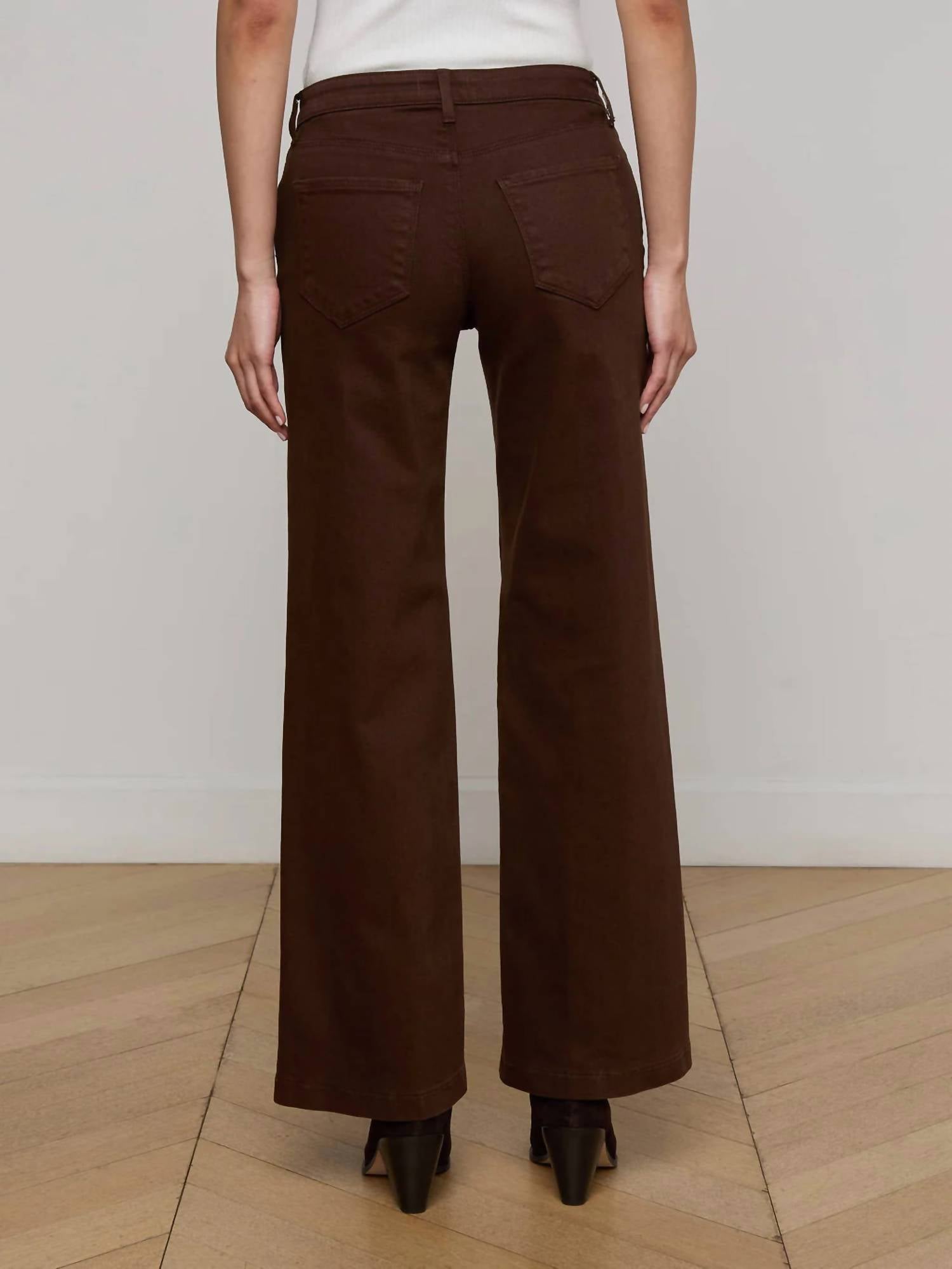 L'Agence - Women's Joanne Low Rise Wide Leg Pants