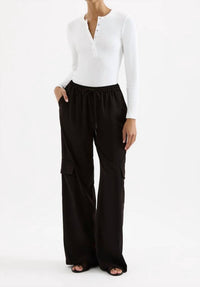 Nude Lucy Quincy Cargo Pants in black - women's pants