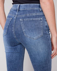 Charlie B - Raw Edge Assymetrical Jeans