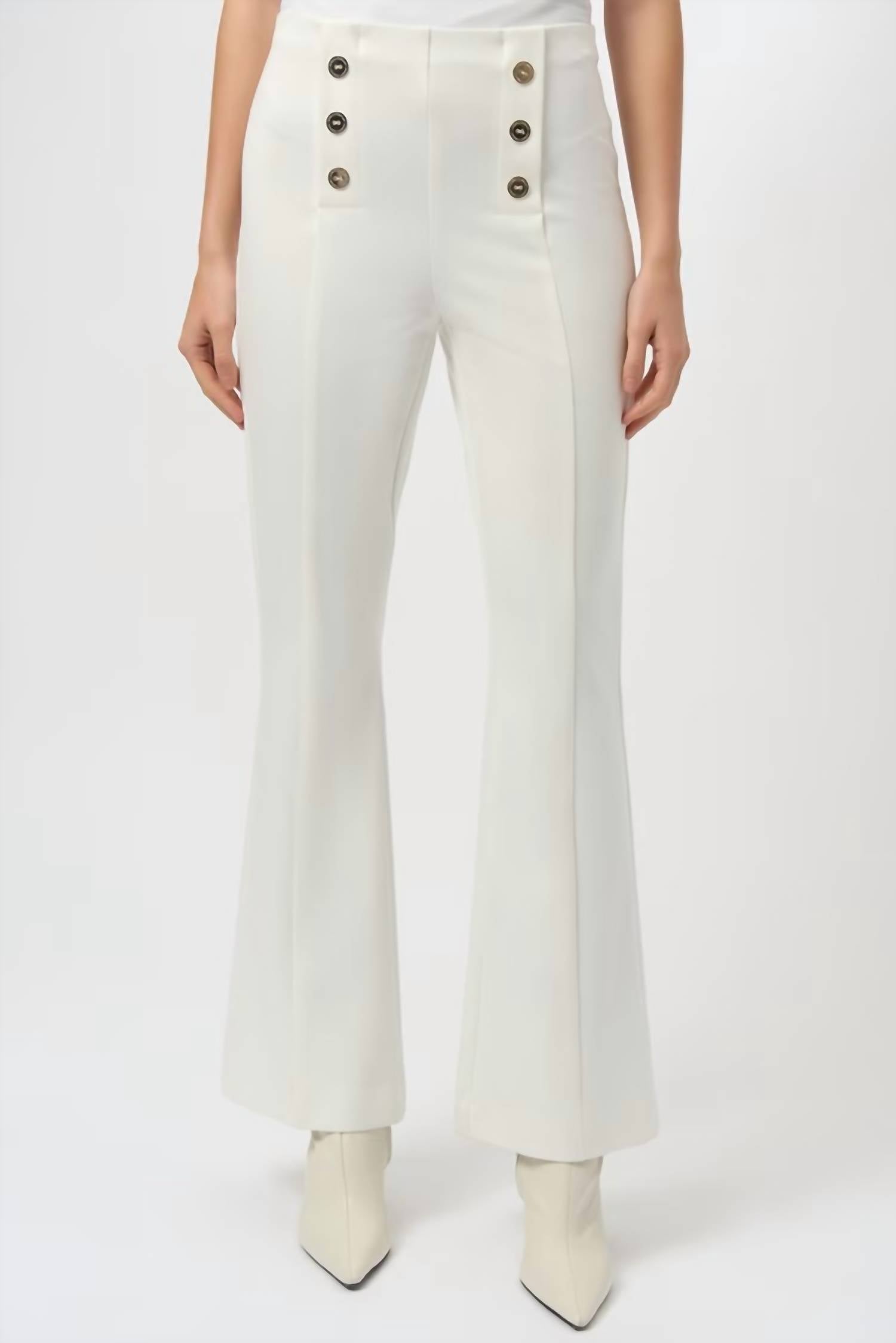 Joseph Ribkoff - Heavy Knit Flared Pull-on Pants