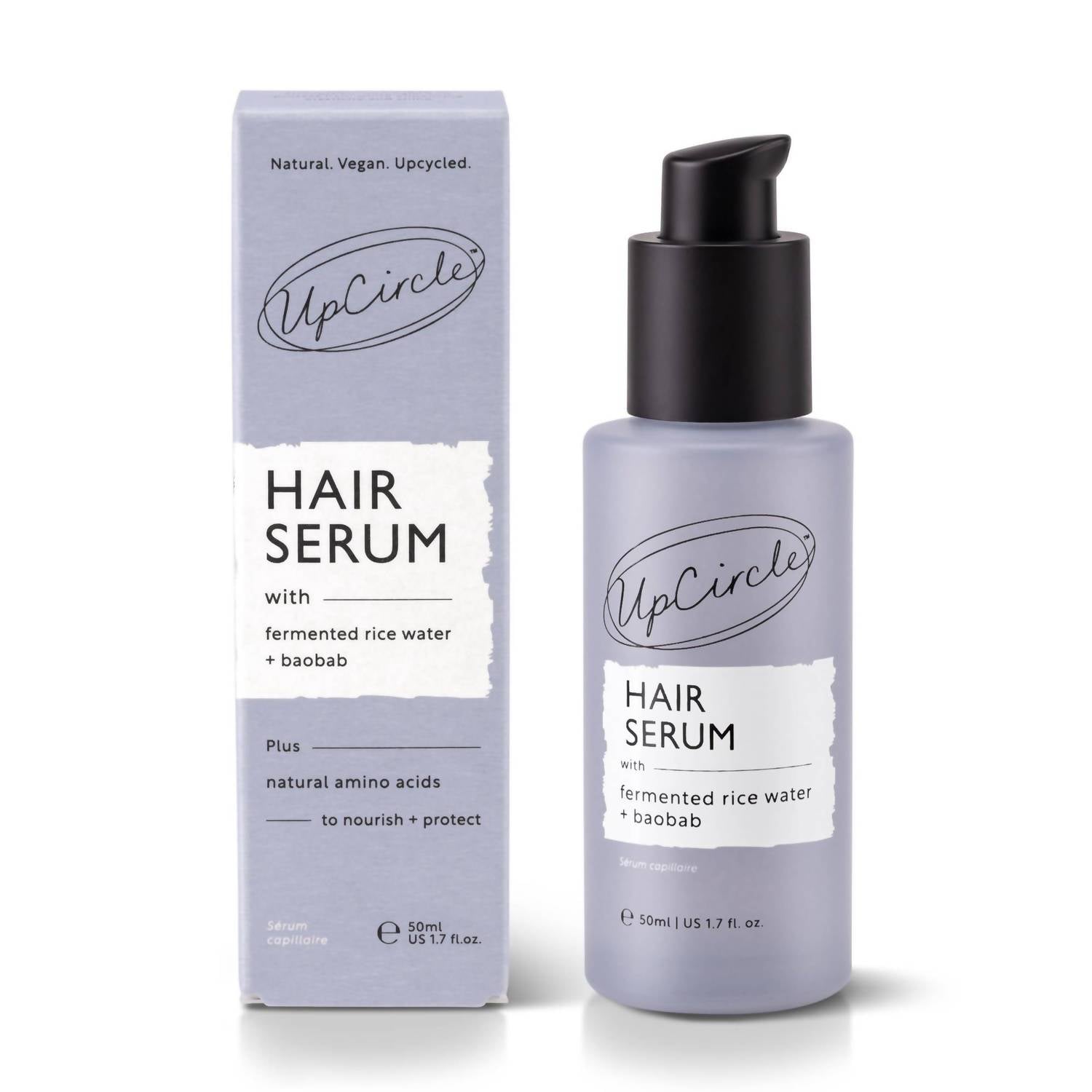 Upcircle - Vegan Hair Serum Upcycled Fermented Rice Water Heat Protect