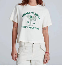 ASKK NY Martini Soup Short Sleeve T-shirt in white - women's t-shirt