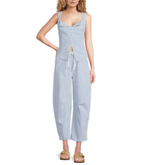 Skies Are Blue - Sweetest Thing Pinstripe Top