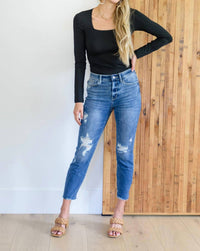 Judy Blue - High Waist Destroyed Relaxed Fit Jeans