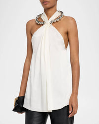 Stella McCartney Sphere Top in cream - women's blouse - alternate view