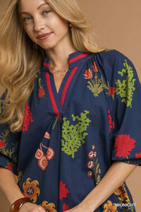 Umgee - Floral Midi Dress