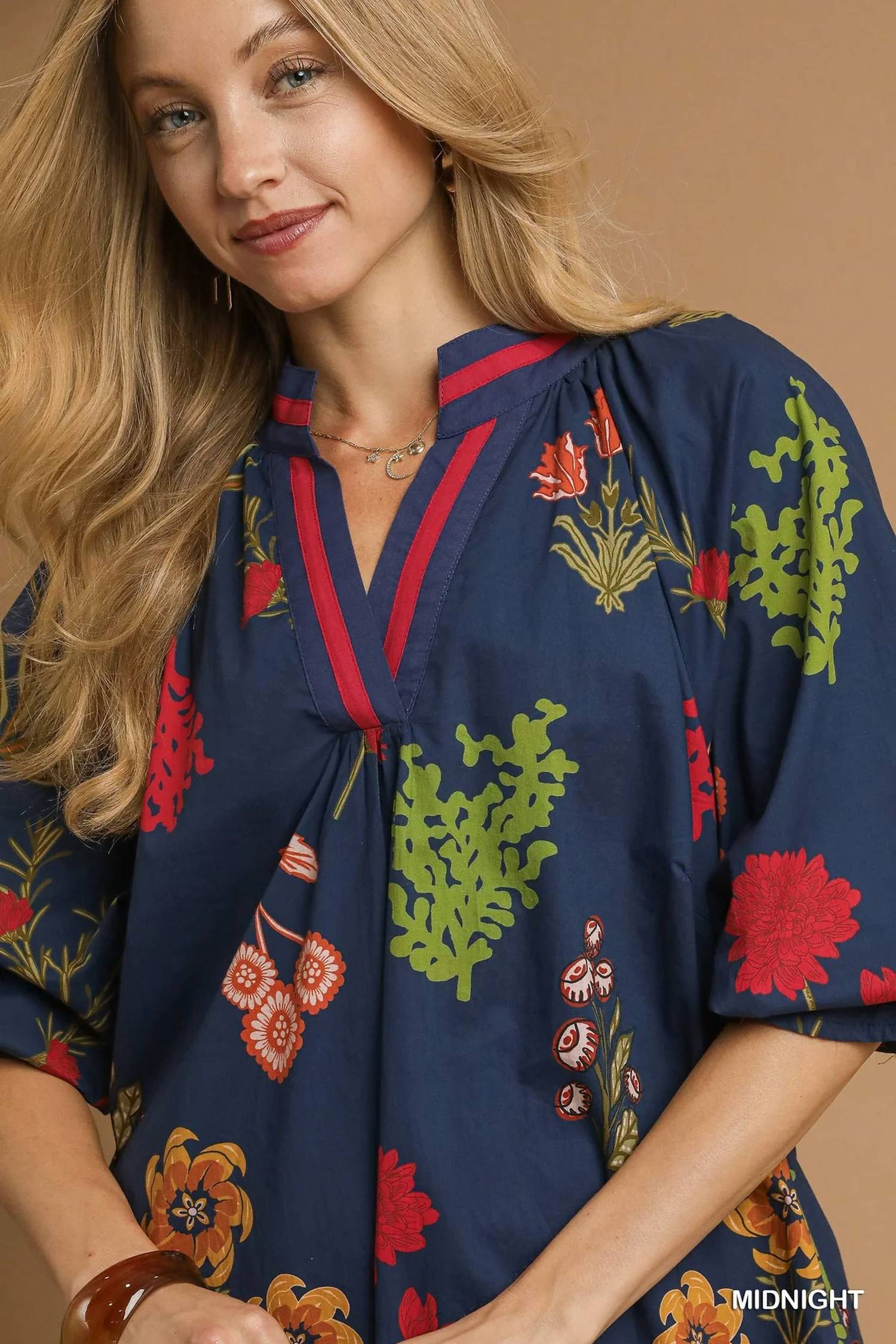 Umgee - Floral Midi Dress