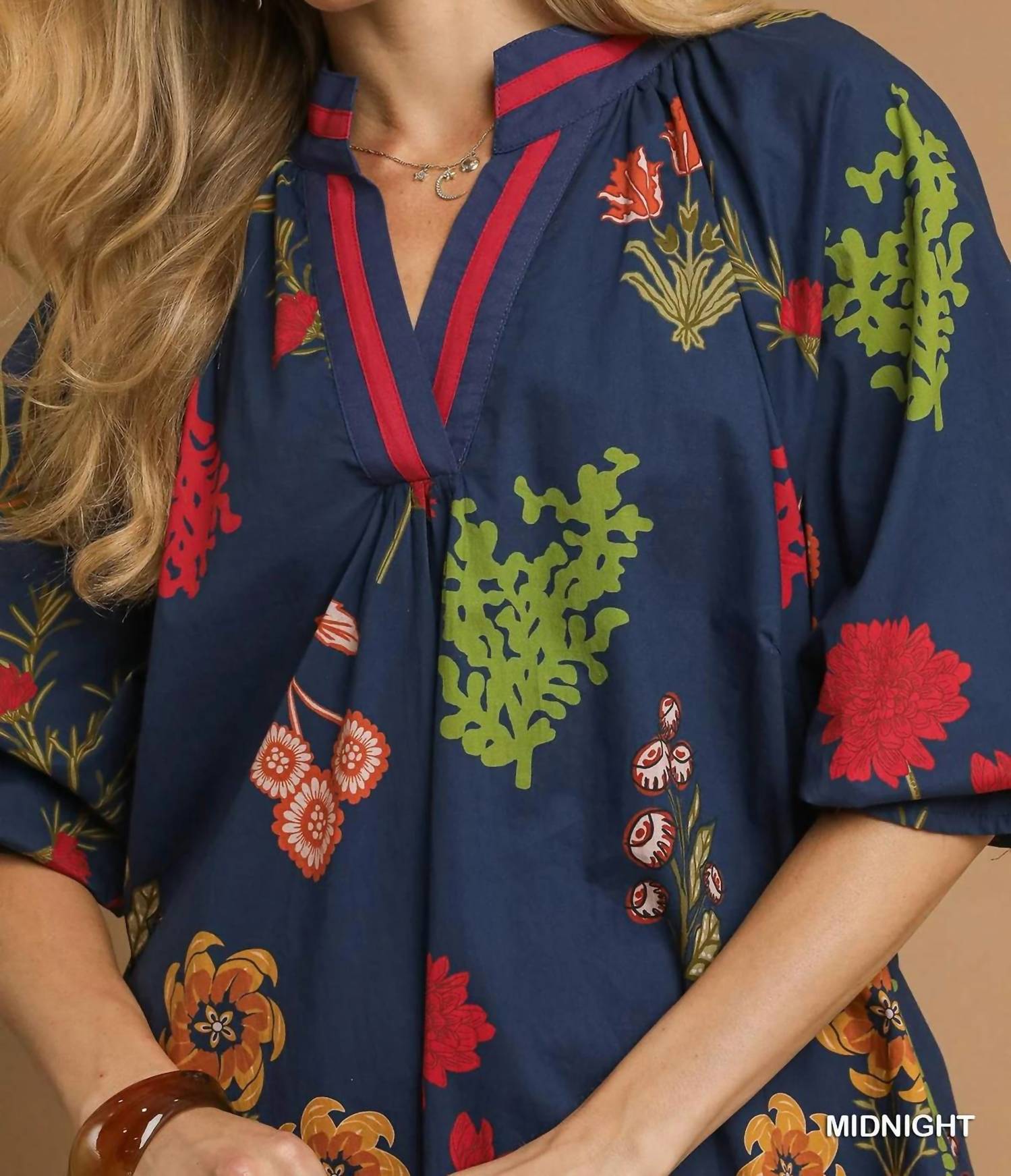 Umgee - Floral Midi Dress