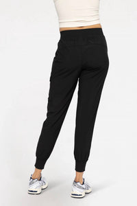 Mono B - High-Waisted Capri Active Joggers with Pockets