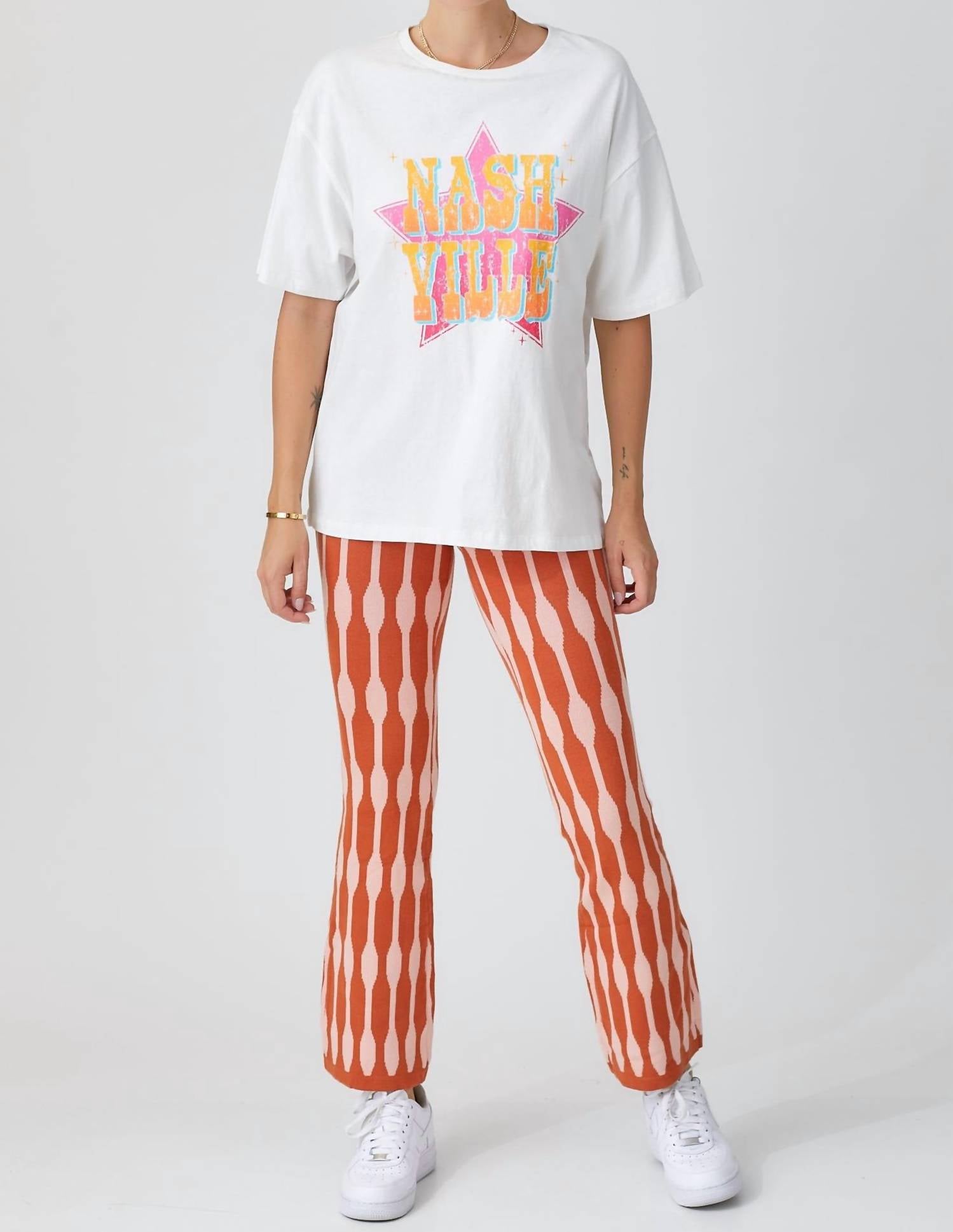 Baevely By Wellmade - Nashville Graphic Short Sleeve Tee