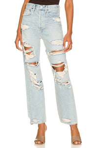 AGOLDE 90's Mid Rise Loose Fit Jeans in unhinged 1 - women's jeans