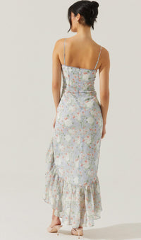 Astr - Brisbane Asmmetrical Ruffle Hem Dress