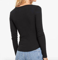Z Supply - Blain Rib Long Sleeve Henley Top