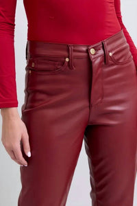 Judy Blue - High Waist Faux Leather Pant