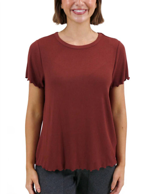 Grace And Lace - Essential Ribbed Relaxed Fit Tee Top