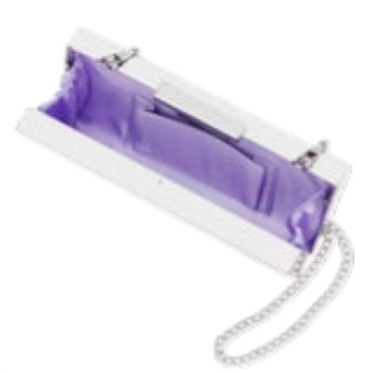 Nina - Women's Ziona Royal Colorblock Crystal Minaudiere Clutch