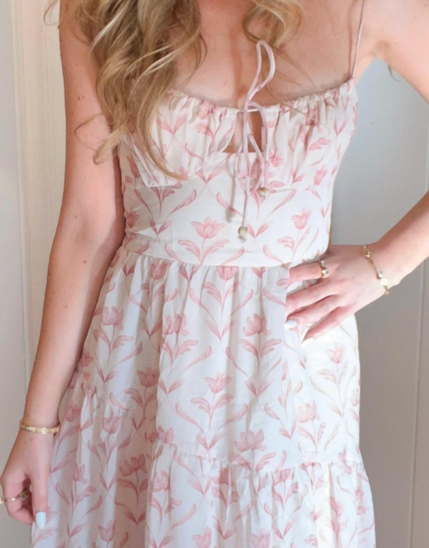 Storia - Floral Tie Maxi Dress