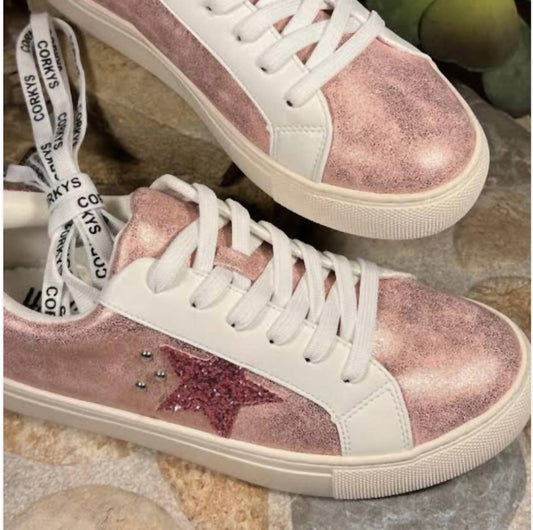 Hey Girl By Corkys - Pink Metallic SuperNova Sneakers