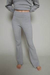 Sister Bloom - Chloe Cable Knit Flared Leggings