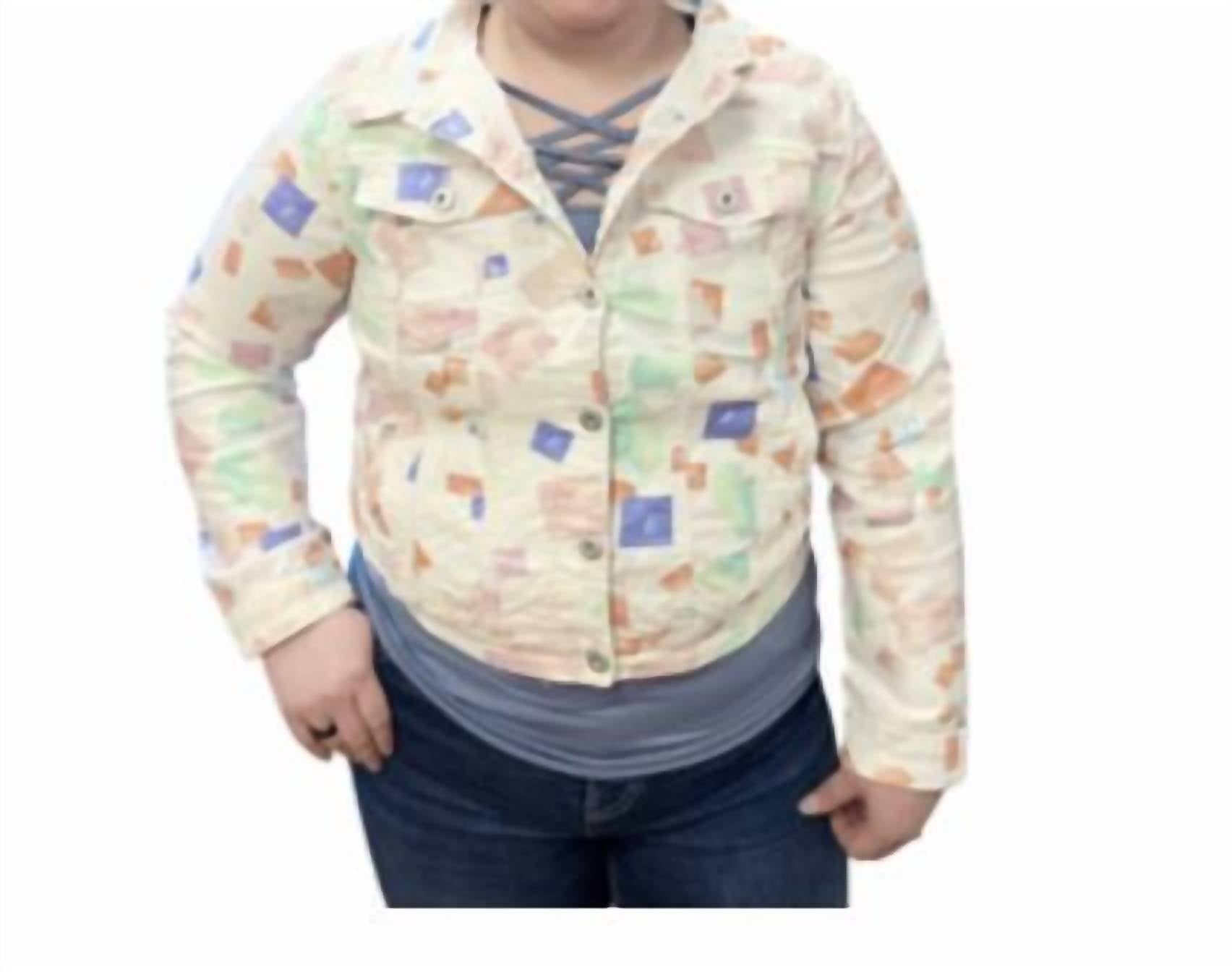 Keren Hart - Abstract Print Stretch Jacket