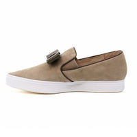 ALL BLACK Women's Tux Slip-on Sneakers in taupe - women's sneaker - detail view