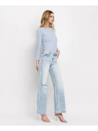 Vervet By Flying Monkey - Tummy Control Super High Rise Wide Leg Jeans