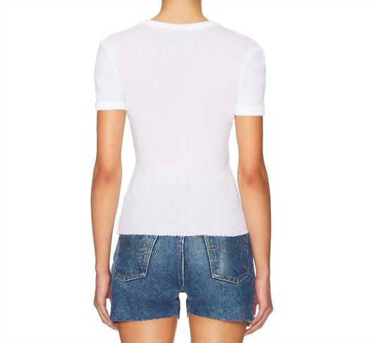 Enza Costa - Women's Pointelle Top